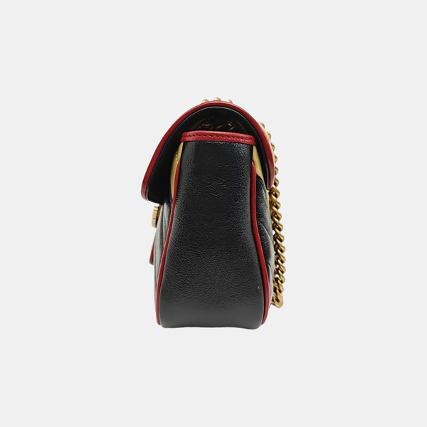 GG Marmont Medium Quilted Calfskin Multicolor