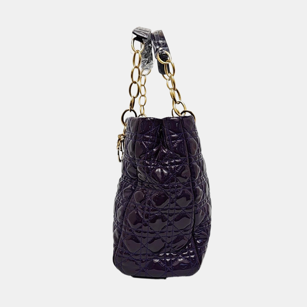 Dior Soft Cannage Patent Leather Purple