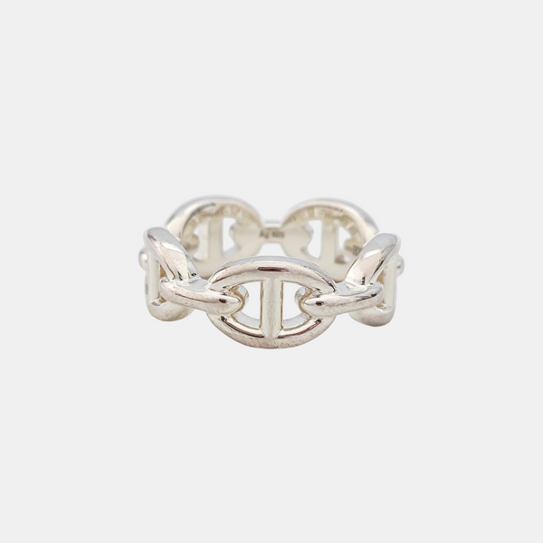 Chaine D'ancre Enchainee 925 Sterling Silver Ring EU 51