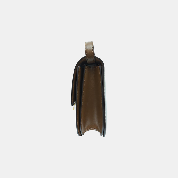 CLASSIC BOX Medium Calfskin Brown