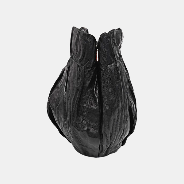 Lambskin Bucket Bag Black