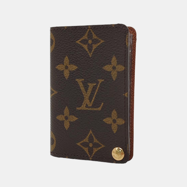Monogram Coated Canvas Card Holder Brown