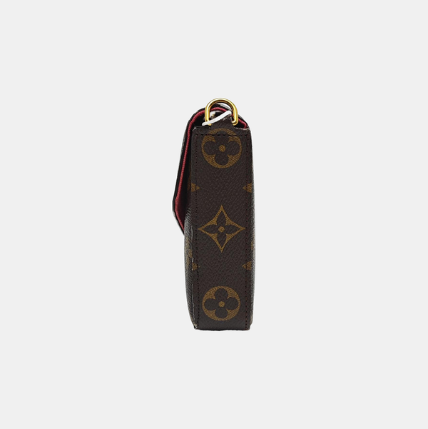Authenticated pre-owned FÉLICIE Monogram Coated Canvas Brown - Shoulder Bag at Looply