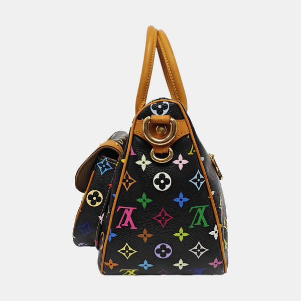 LV × TM RITA Monogram Coated Canvas Black