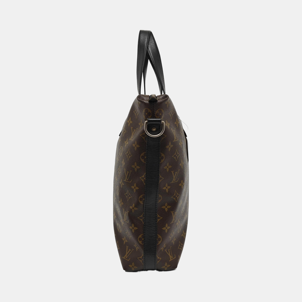 KITAN Monogram Coated Canvas Brown