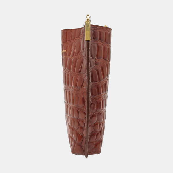 Calfskin Shoulder Bag Brown