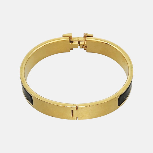 Clic H Metal Gold Bangle