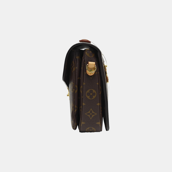 MÉTIS MM Monogram Coated Canvas Brown
