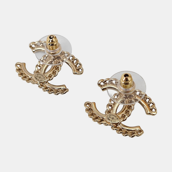 Metal Gold Stud Earrings