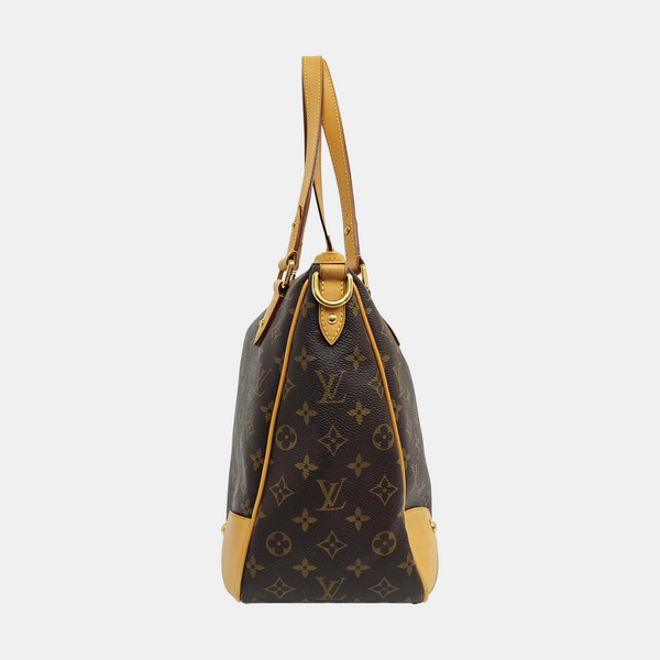 ESTRELA MM Monogram Coated Canvas Brown