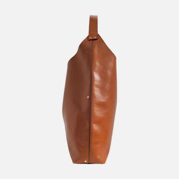 Calfskin Shoulder Bag Brown