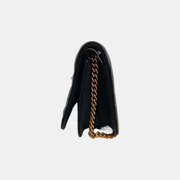 GG Marmont Super Mini Quilted Calfskin Black