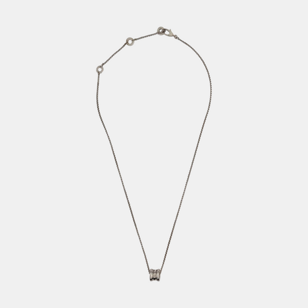 B.ZERO1 18k White Gold Silver Necklace