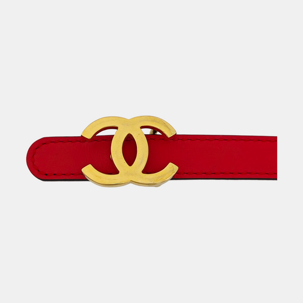 Leather Belt Red