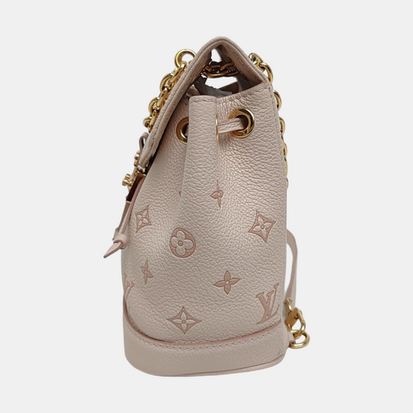 NOÉ Nano Monogram Calfskin Beige