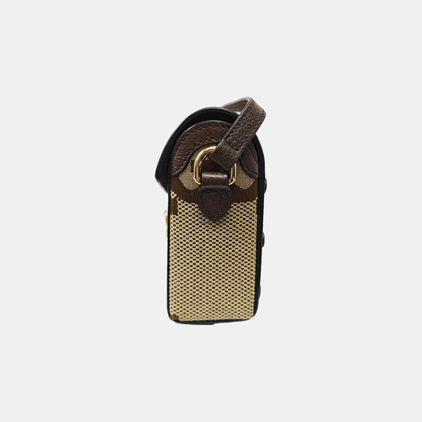 Horsebit 1955 Mini Monogram Canvas Beige