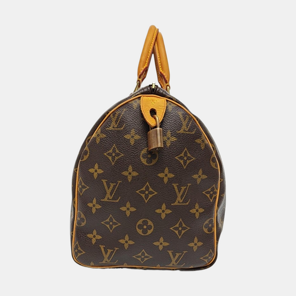 SPEEDY 30 Monogram Coated Canvas Brown