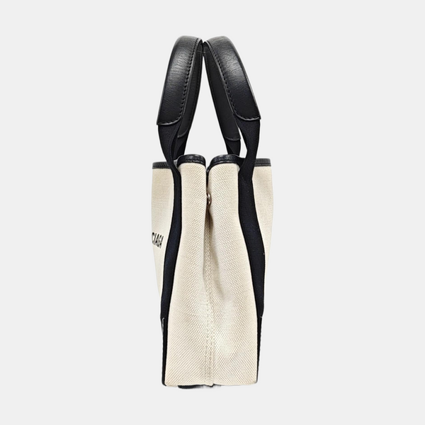 Navy Mini Canvas White