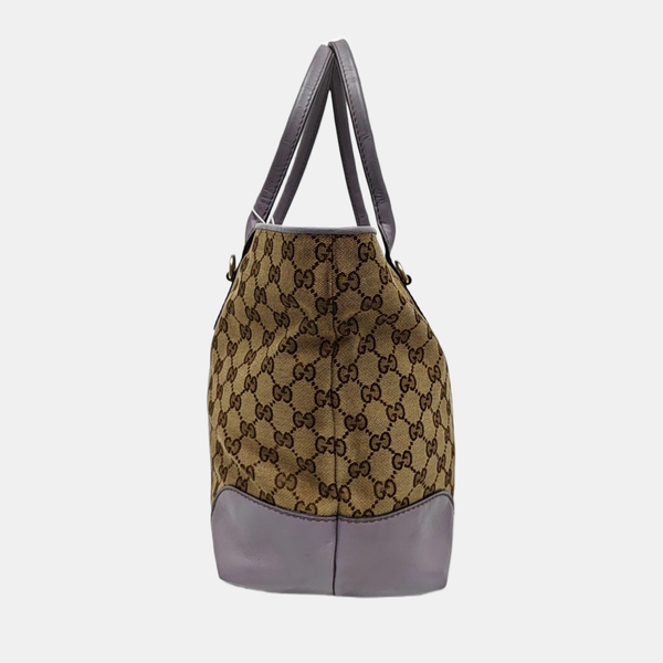Monogram Canvas Tote Bag Brown
