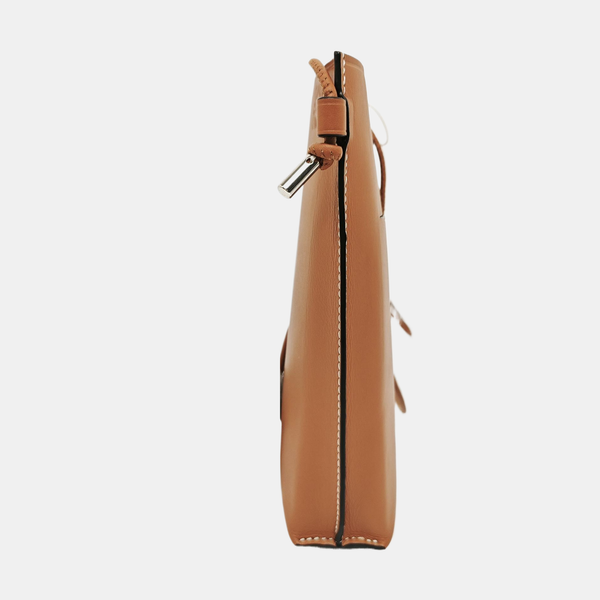 Calfskin Shoulder Bag Brown