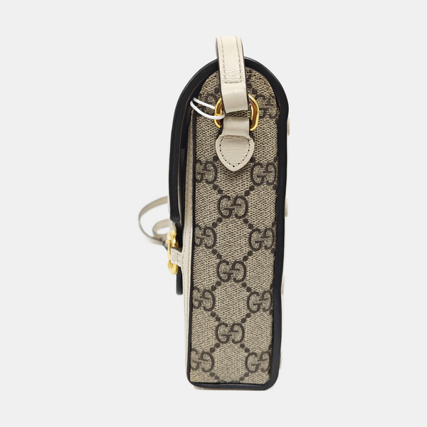 Horsebit 1955 Mini Coated Canvas Beige