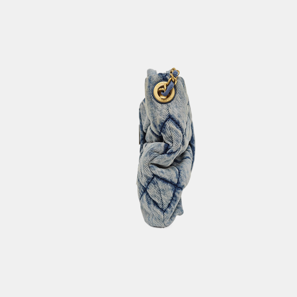 Quilted Denim Blue