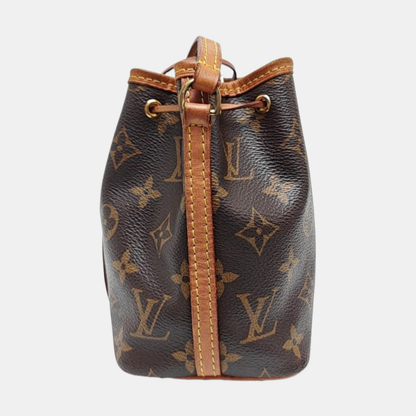 NÉONOÉ Nano Monogram Coated Canvas Brown