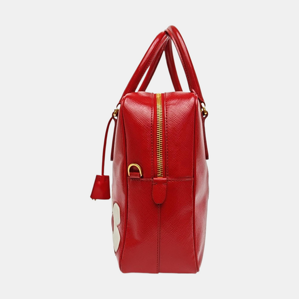 Patent Leather Shoulder Bag Red