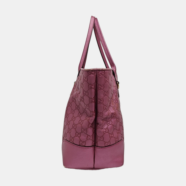 Monogram Calfskin Tote Bag Pink