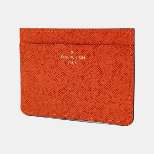 Calfskin Card Holder Orange
