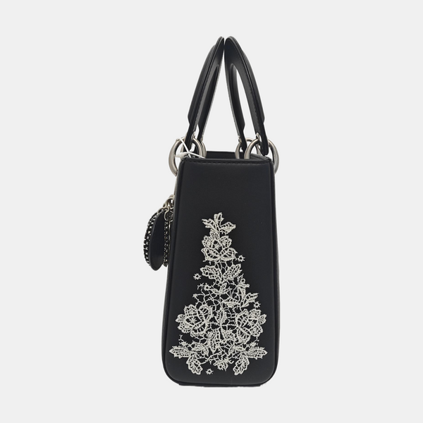 Lady Dior Small Quilted Calfskin Black