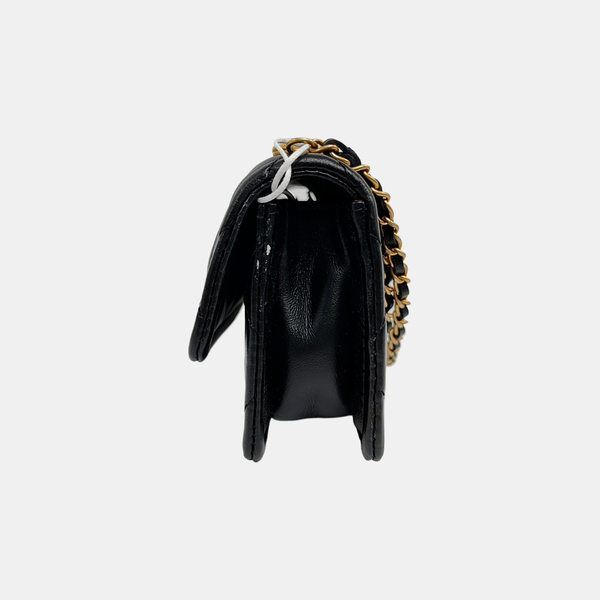 BIJOUX FLAP Quilted Lambskin Black