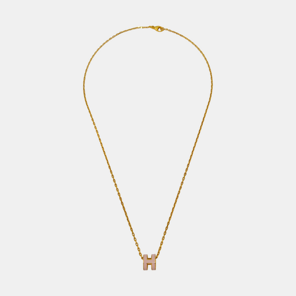 Pop H Metal Gold Necklace