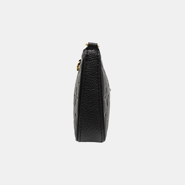 EASY POUCH ON STRAP Monogram Calfskin Black