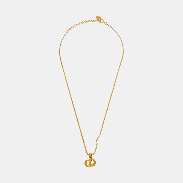 Petit CD Metal Gold Necklace