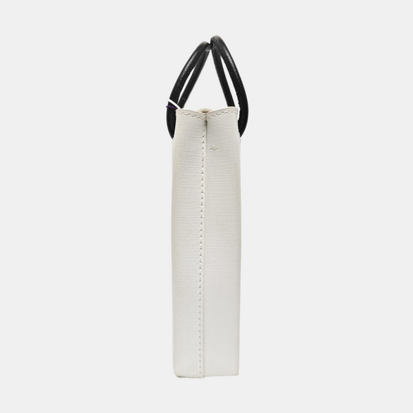 Shopping Bag Calfskin White