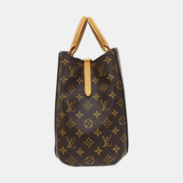 MONTAIGNE GM Monogram Coated Canvas Brown
