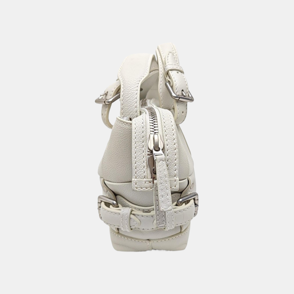 Calfskin Shoulder Bag White