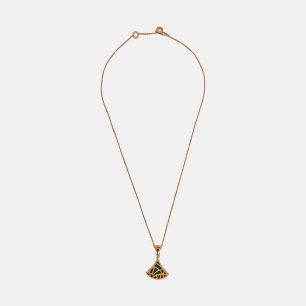 DIVAS' DREAM 18k Rose Gold Green Necklace