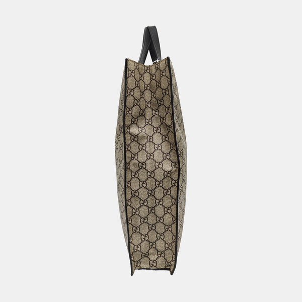 Monogram Coated Canvas Tote Bag Beige