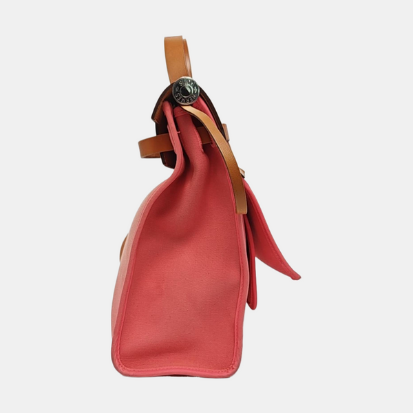 Authenticated pre-owned Herbag 31 Canvas Pink - Shoulder Bag at Looply