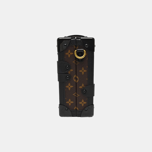 PETITE MALLE Monogram Coated Canvas Brown