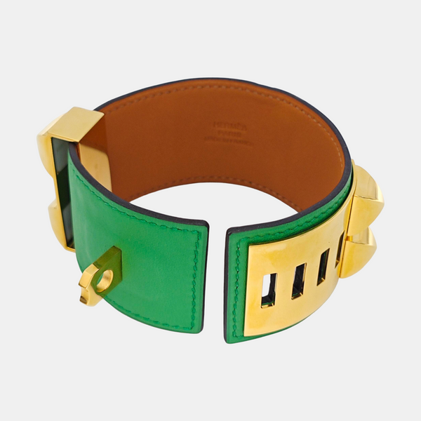 Collier De Chien Metal Green Bangle
