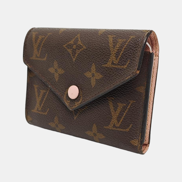 VICTORINE Monogram Coated Canvas Brown Wallet