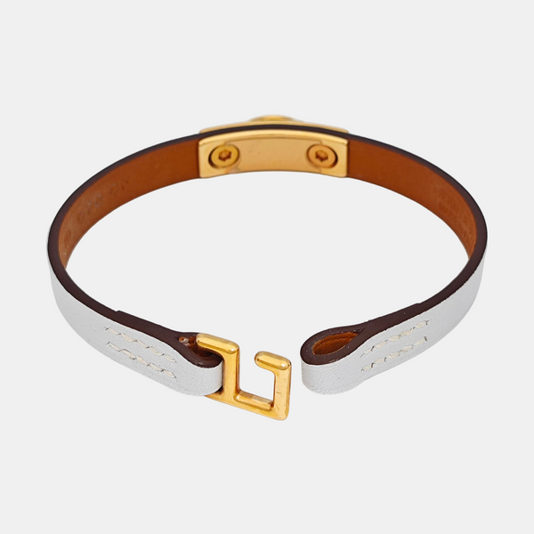 Rivale Leather Blue Bangle