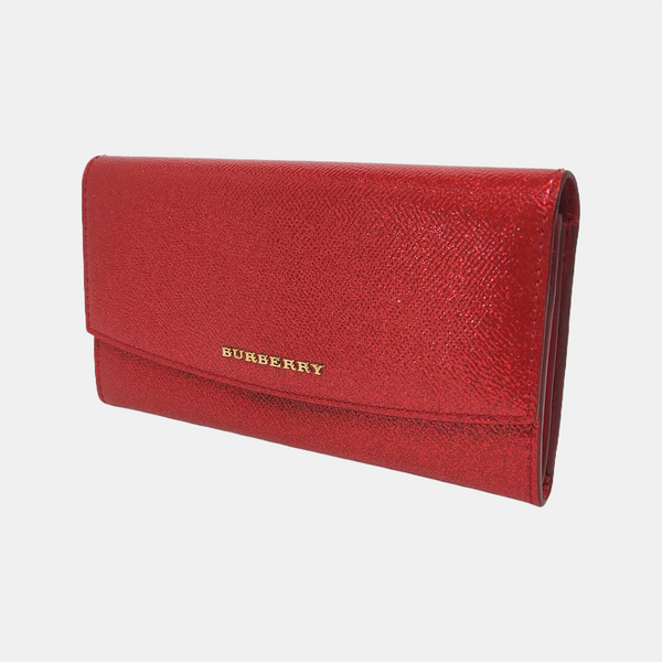 Patent Leather Wallet Red