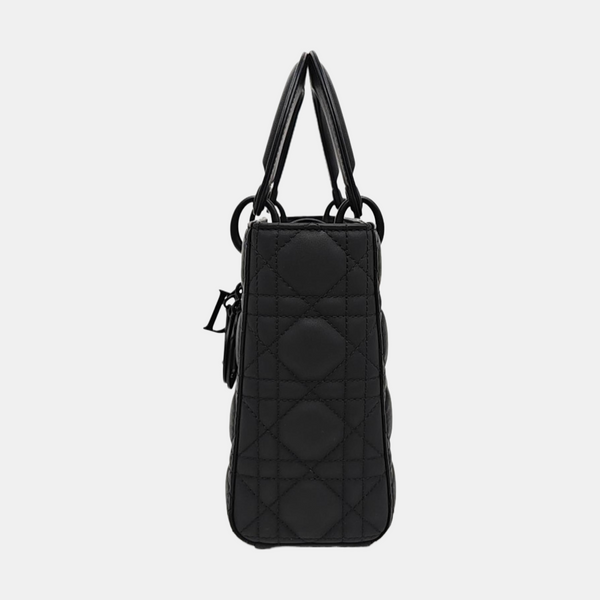 Lady Dior Small Cannage Calfskin Black