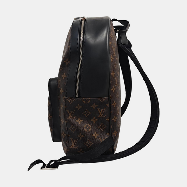 JOSH Monogram Coated Canvas Brown