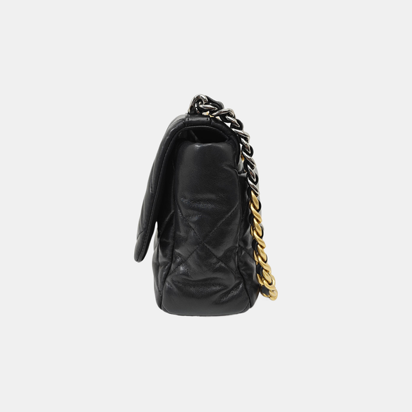 CHANEL 19 Medium Quilted Lambskin Black