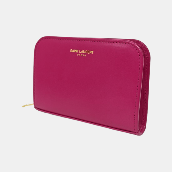 Leather Card Holder Red